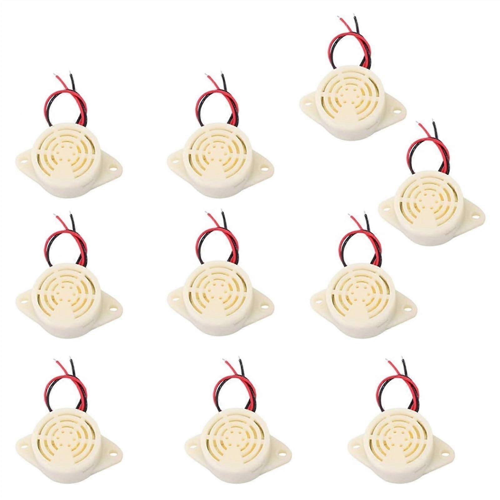 SFM-27 Electronic Buzzer 10pcs 95DB High-Decibel Alarm 3-24V 12V With Intermittent Continuous Beep Sound