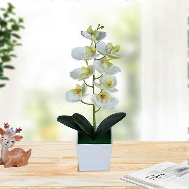 Konstgjord Display Blomma Multi-Use Ljusfärgad PVC Dekorativ Bred Applikation Fjäril Orkidé