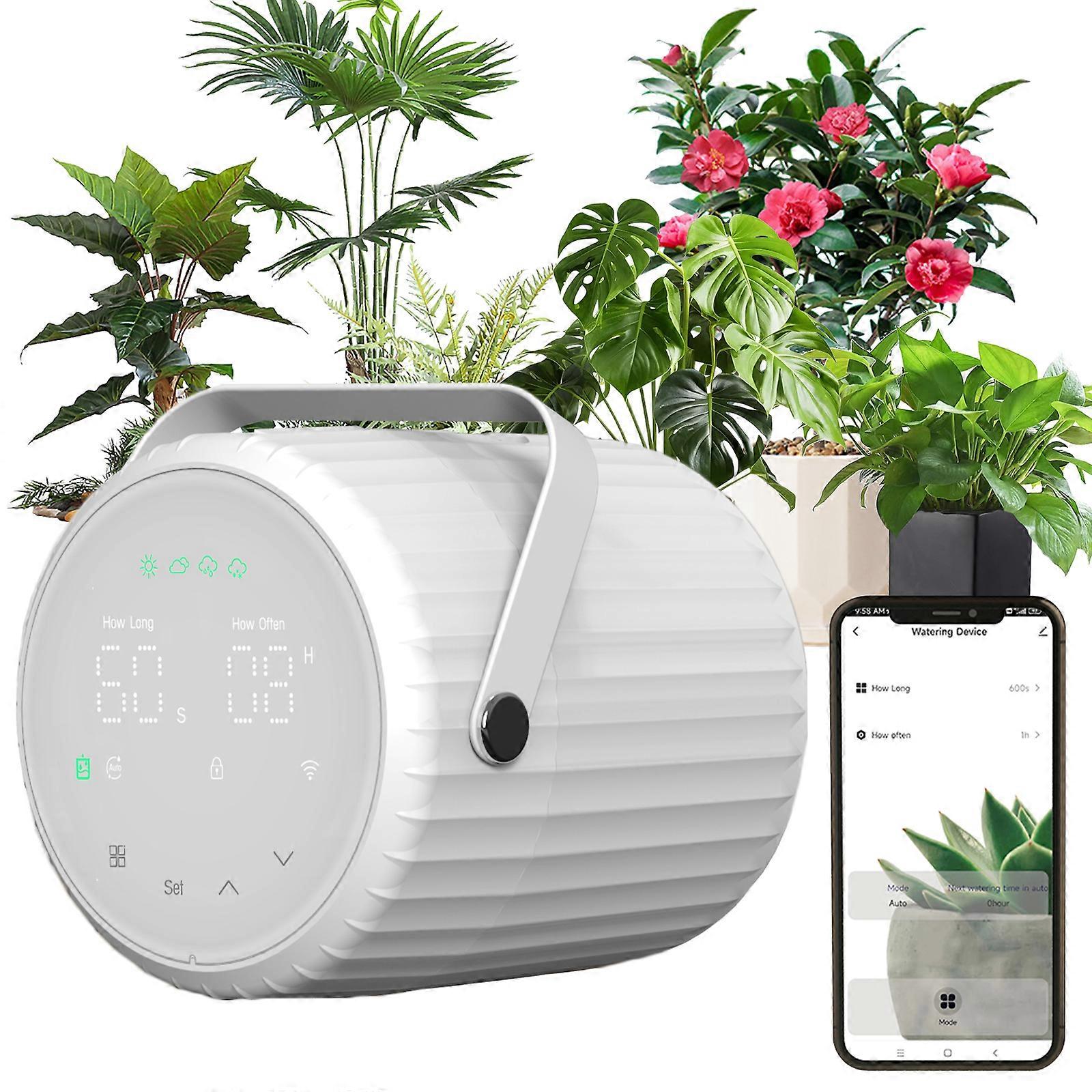 Smart Automatic Watering System Plant Waterer for 5+ Potted Plants APP Voice Assistant Control Programmable Timer DIY Drip Irrigation and Spray Syste
