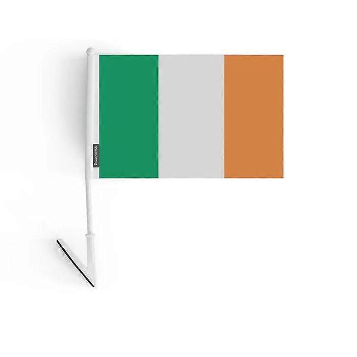 Adhesive Flag – Ireland – 14 x 21 cm – Flexible Polyester – Easy to Stick – 5 pieces