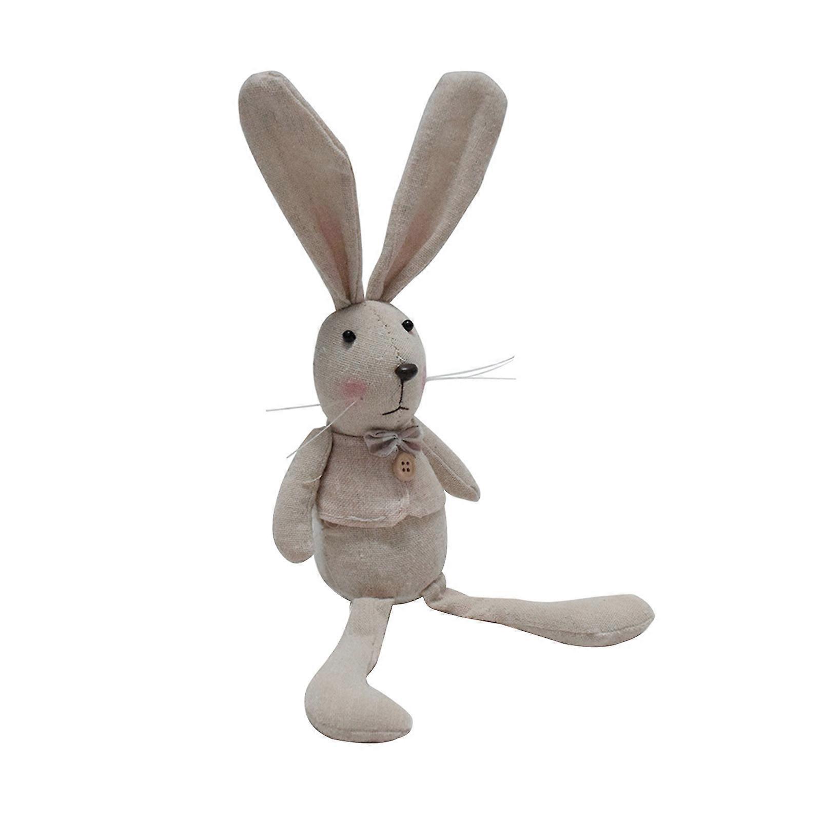 Soft and Comfortable Rabbit Toy Easter Rabbit Party Decors Ornament Doll for Spring Party and Bedroom