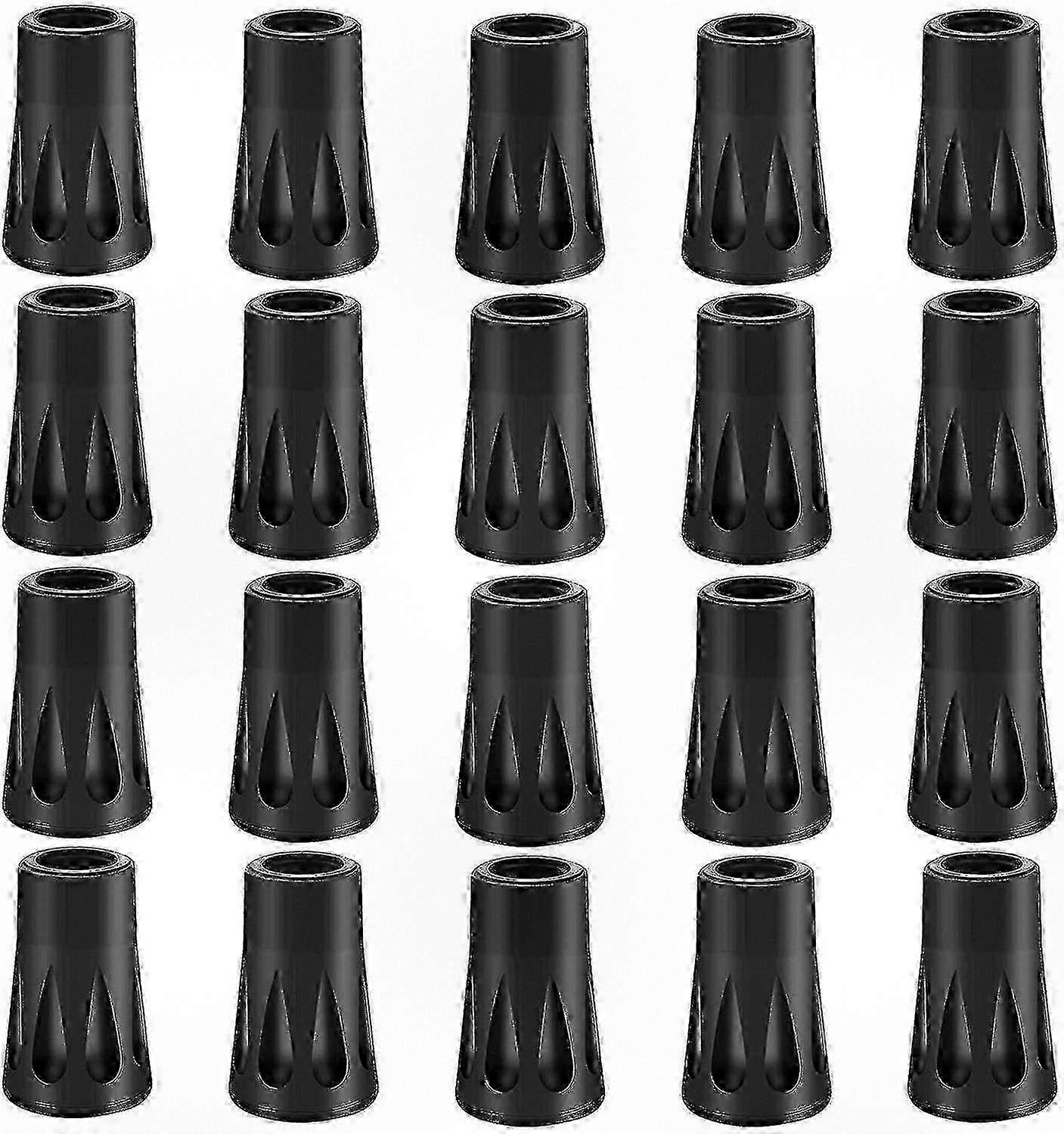 20 X Rubber Buffer Set for Hiking Poles and Nordic Walking Pads - Compatible with Various Brands