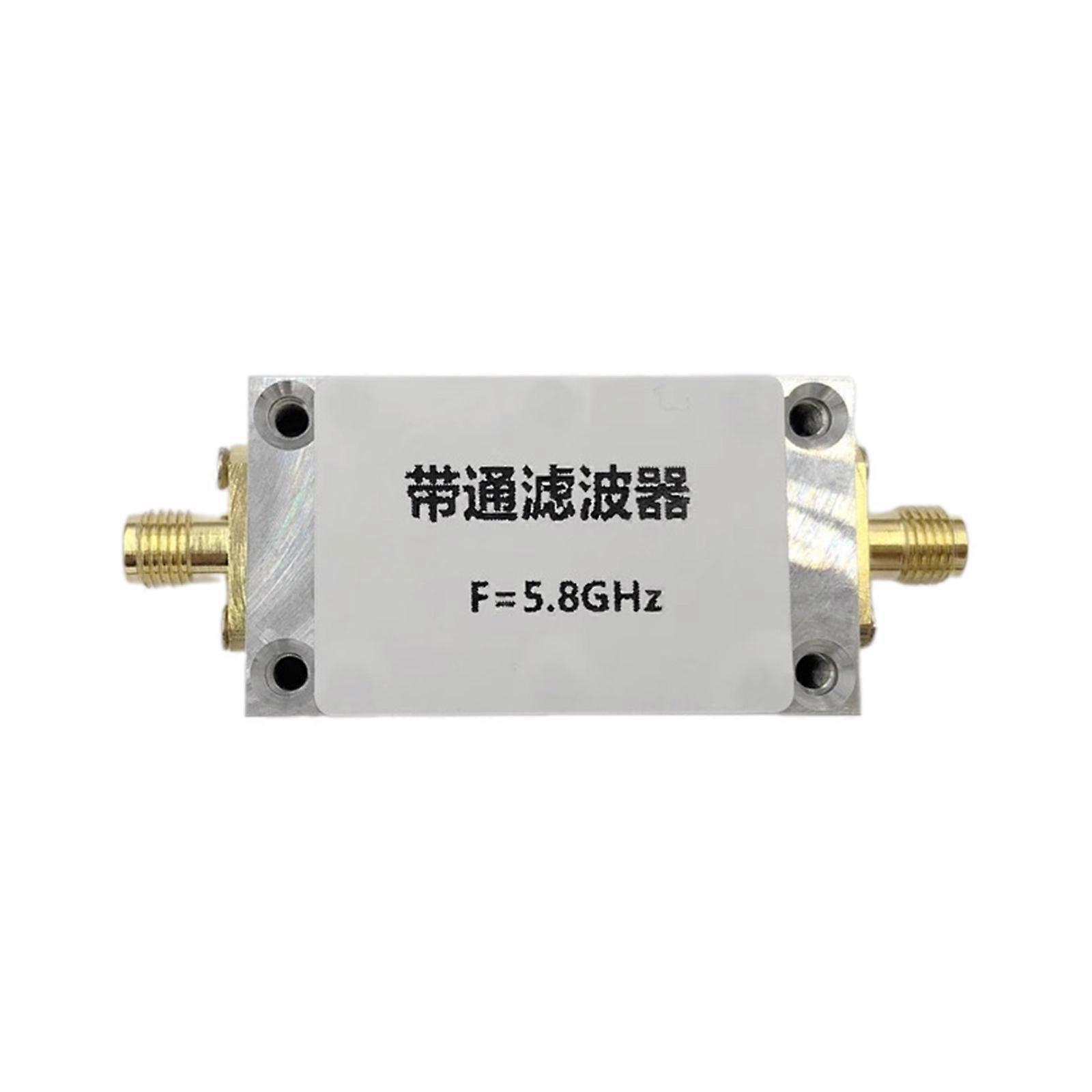 Aluminum Alloy Bands Pass Filter Anti Interference Filter 5.8GHz Bandpass Filter Equipped with Cavity Shielding Box Multicolor