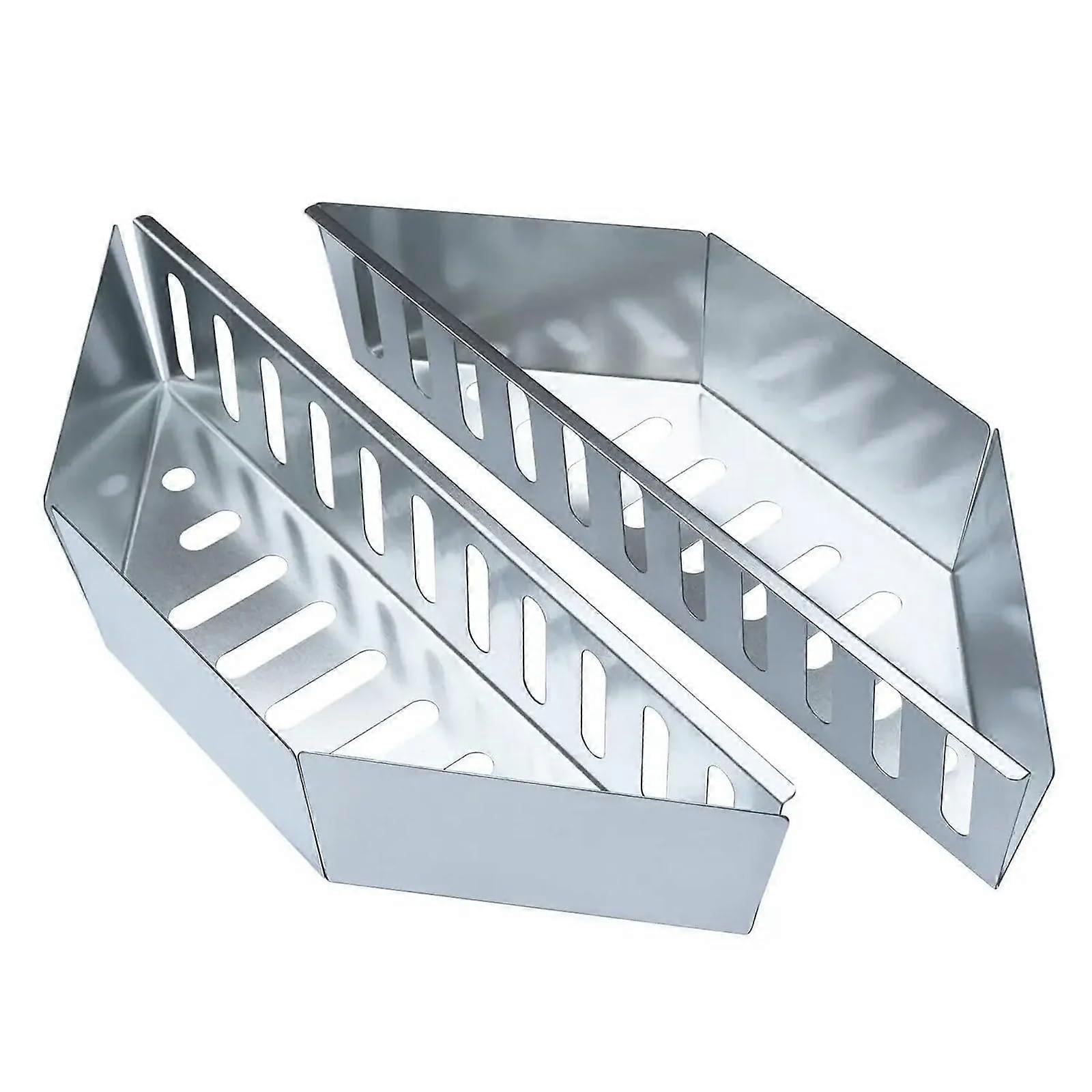 Kohlekörbe Holzkohle Korb BBQ 2 Stücke Grill Zubehör Halter für Holzkohle Grillen aus robustem Material