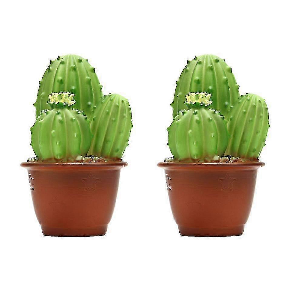 Solar Garden Lights - 2 Pack Cactus/Pineapple Outdoor Decor for Yard Path