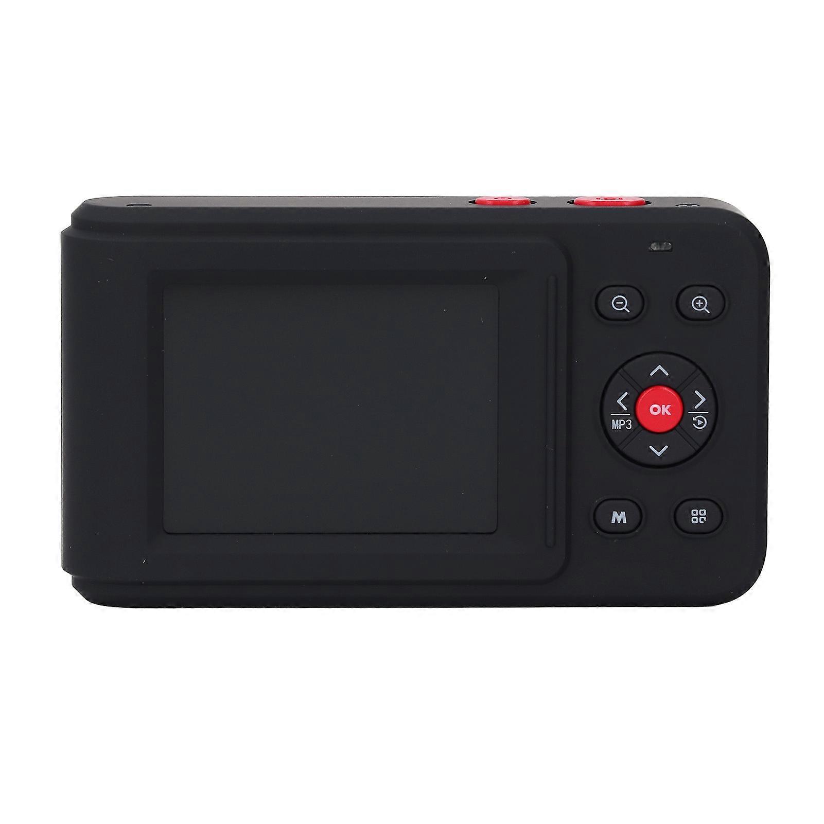 Digital Camera 72MP 2.5K Video Output Dual Screen Compact Camera 16X Zoom Autofocus Selfie Camera for Travel Gatherings Graduations Black 