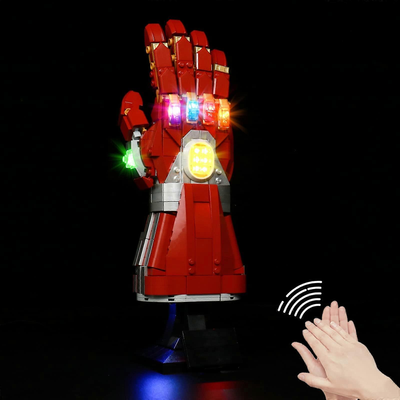 LED Light Kit for Lego Nano Gauntlet 76223, USB Lighting Set (Lights Only)