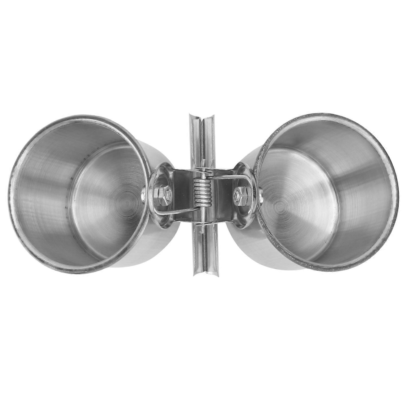 Futterhäuschen und Tränke mit Doppelbechern und praktischem Design