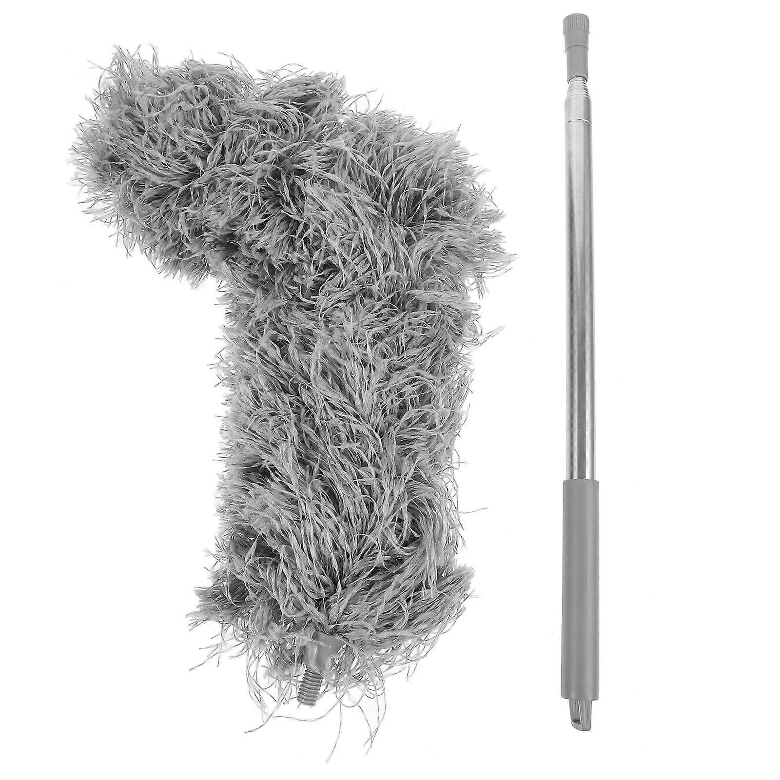 Roof Brush With Extension Pole Gutter Cleaning Tool For Home Maintenance Dark Grey 250.00X22.00X10.00CM Telescopic Design 1Pack