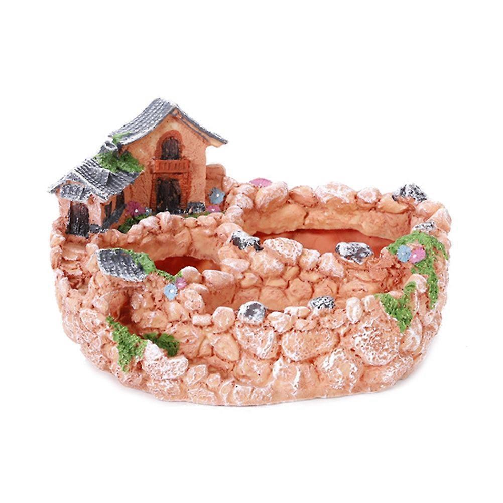 Cactus Planter Fairy Resin Planter Unbreakable Durable Indoor Decoration Yellow 24 x 18 x 14.5 Cm 1Pack