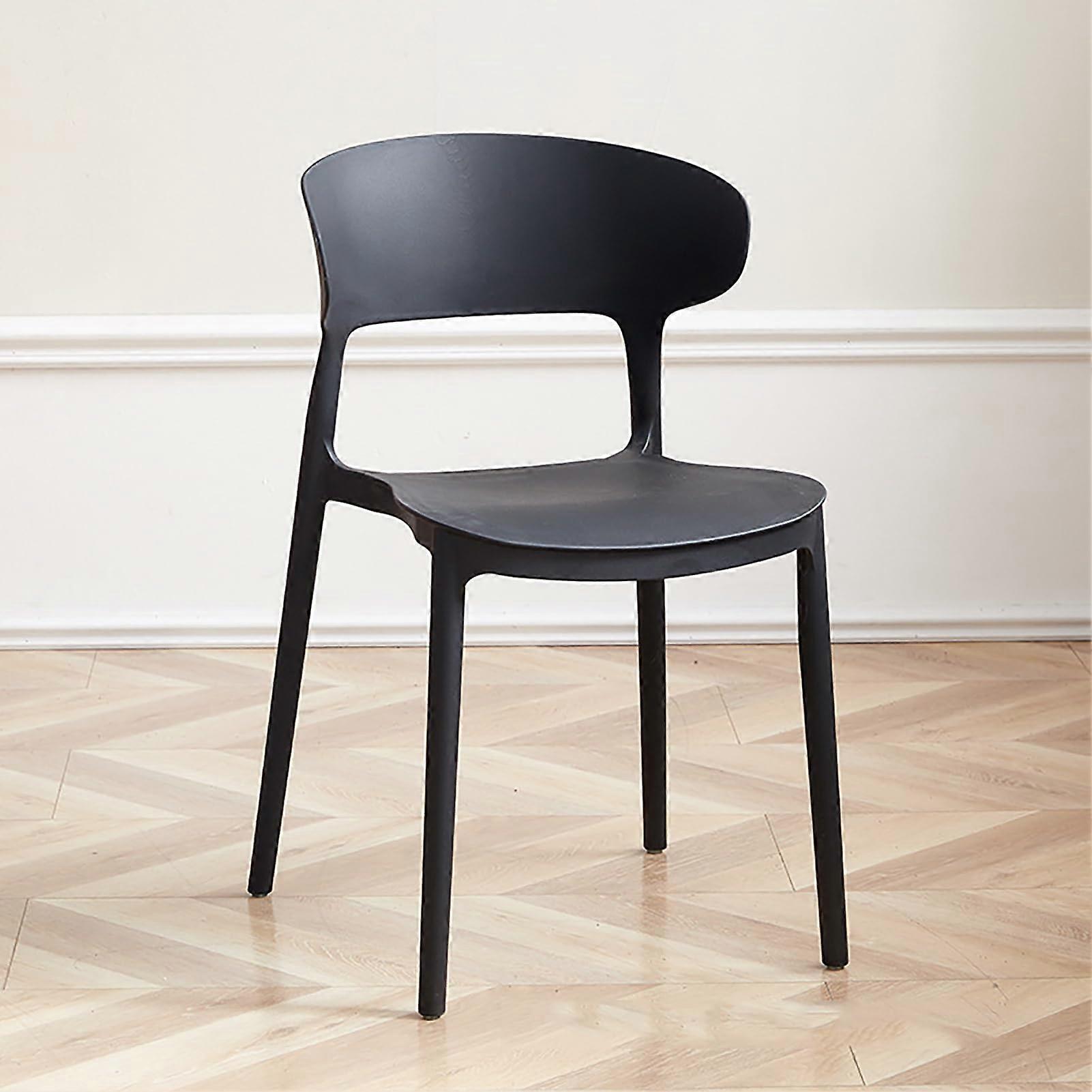 Plastic stool Light dining chairs stackable for indoor with thick back for events, office