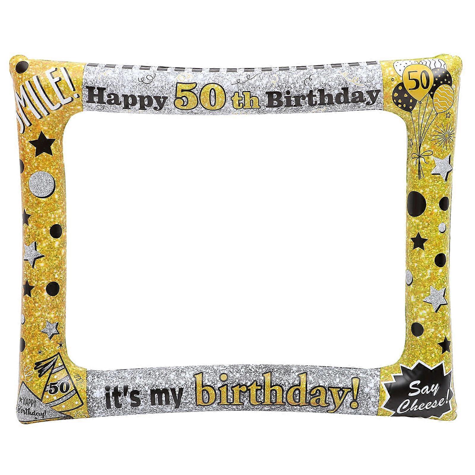 PVC Inflatable Photo Frame Creative Balloon Pattern Photo Booth Photo Prop