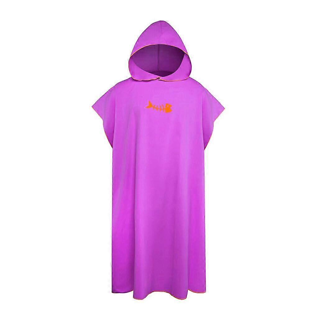 Serviette de bain en microfibre douce et absorbante pour poncho de surf Serviettes de bain pour le corps Serviette en microfibre Serviette de plage grise 1, violette, 1 1 voilet