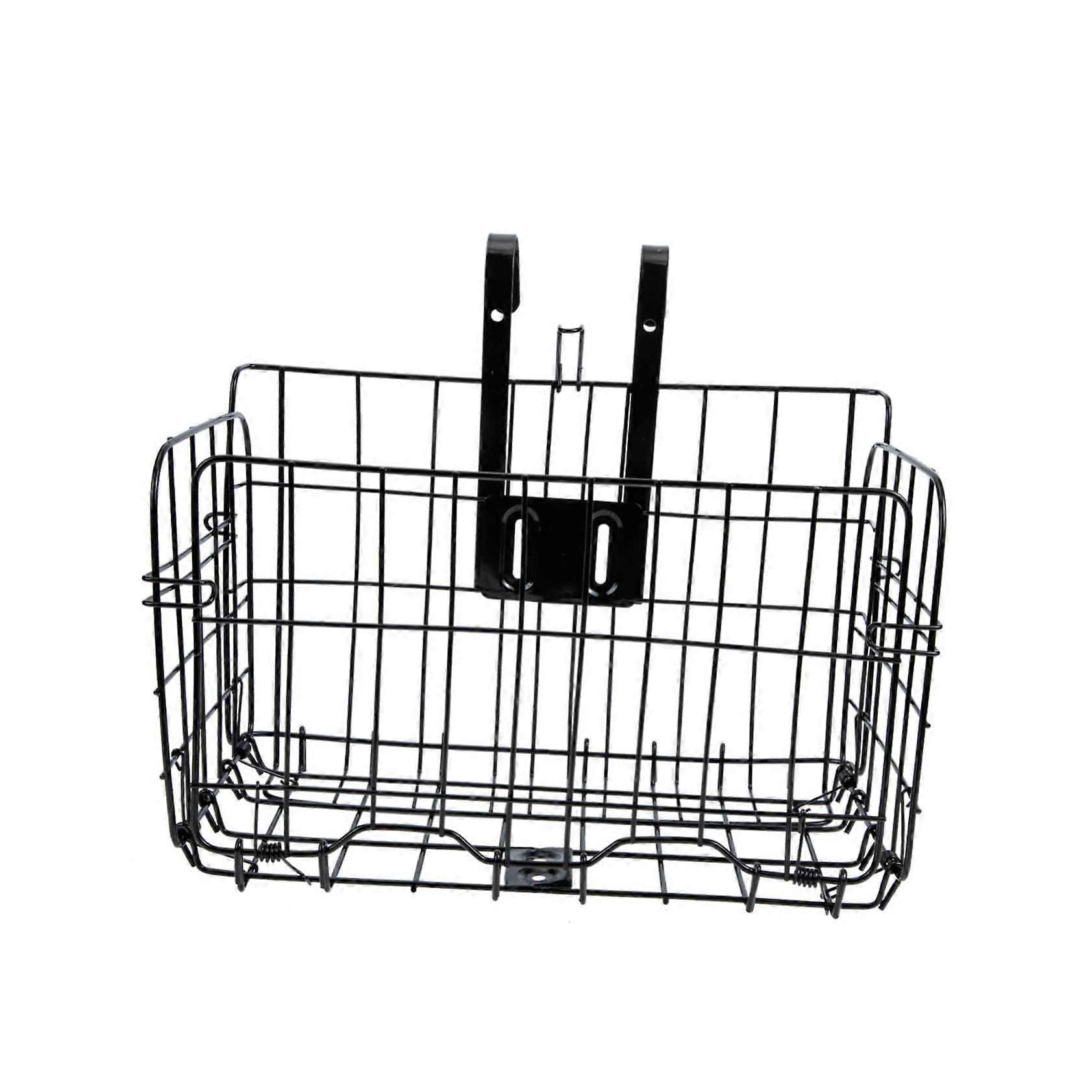 Fahrradkorb für Klappfahrräder - Robuster Abnehmbarer Frontkorb mit Haken für City Bikes, Langlebig und Einfach zu Montieren