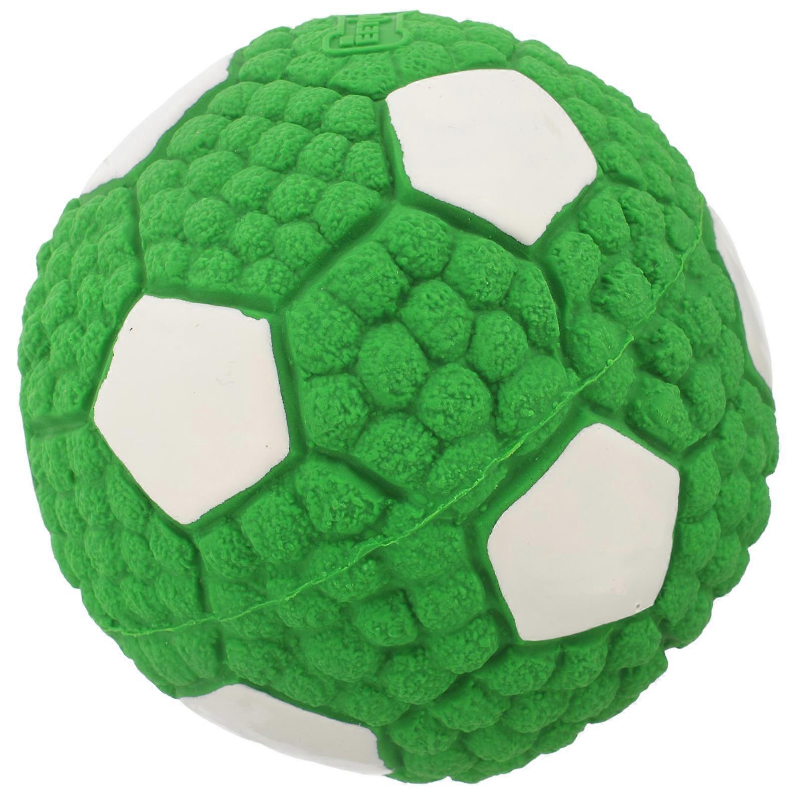 Interactive Dog Balls Squeaky Balls For Small Dogs Rubber Material Indoor Playing 9.5x9.5cm Chew Resistant 1Pack