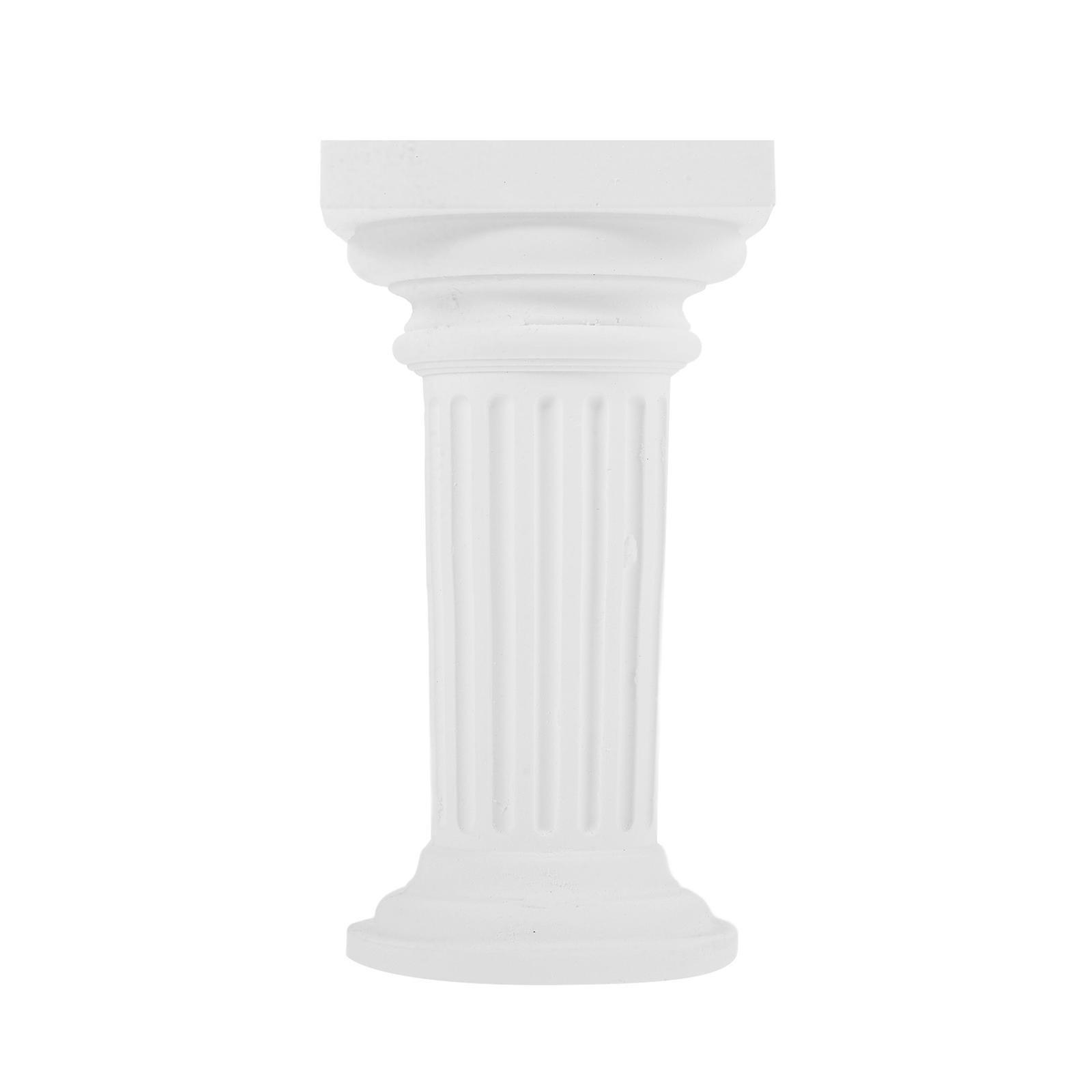 Wedding Roman Column Indoor Statues House Decor DIY Scene 4.4 2.4 2.2in White Gypsum 1Pack