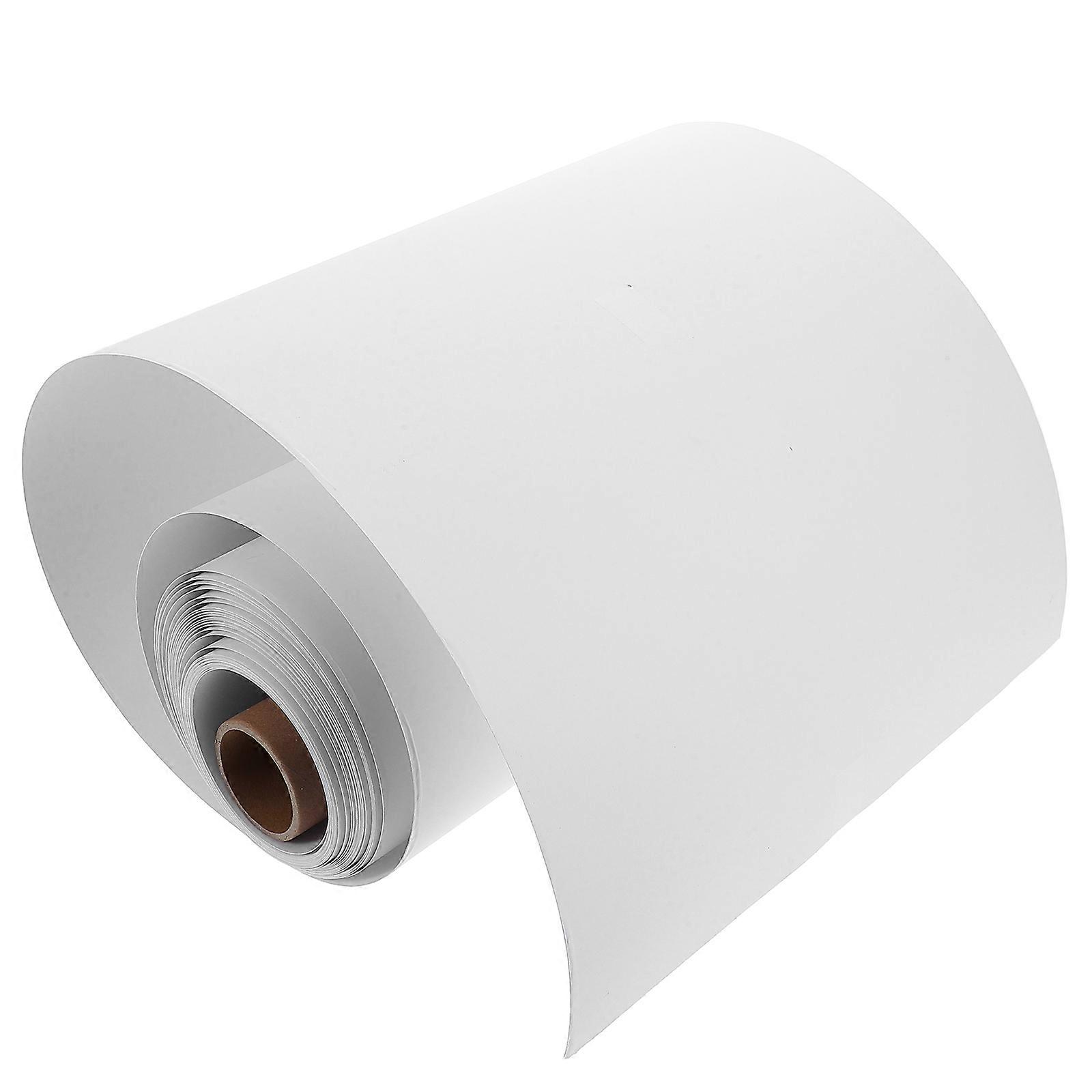 White Card Paper Roll for Preschool Crafts, Drawing, Sketching and Coloring   Safe and Easy to Store