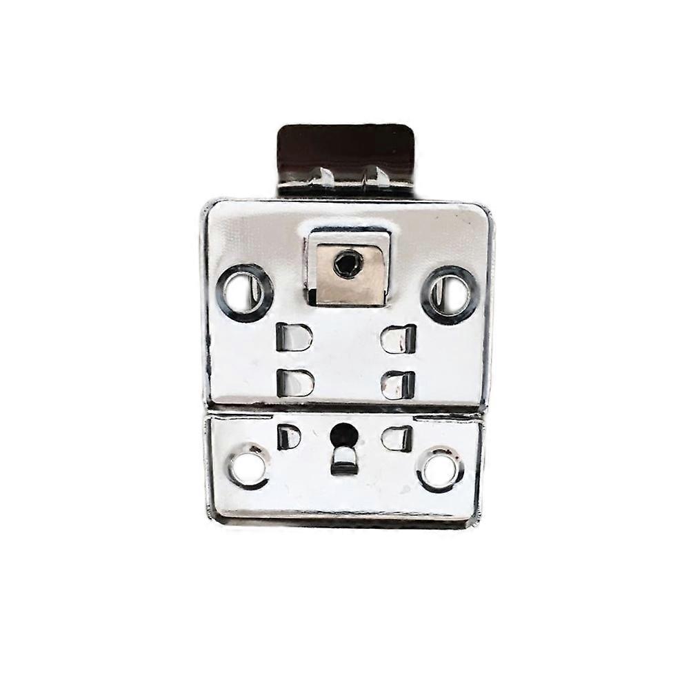 Spärr För Verktygslåda Bröst Trunk Latch Hasp Växla Fodral Verktygslåda Lås Spärr Klämmor Silver 4.00X3.00X0.21CM Byte av gammal spärr 6st