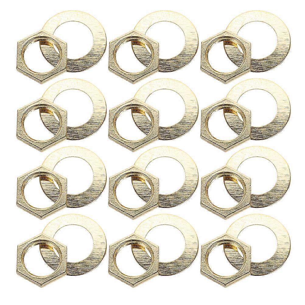 Clock Making Kit Fixing Parts For Diy Projects 20Pcs Golden Metal Round Modern Wall Clock