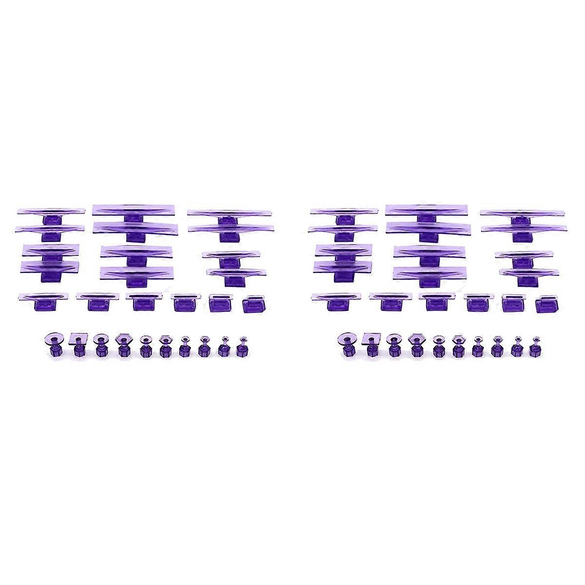 56Pc Glue Tabs Dent Lifter Tools Adjustable Handle Puller Paintless Dent Pit for Car Body Auto Paint