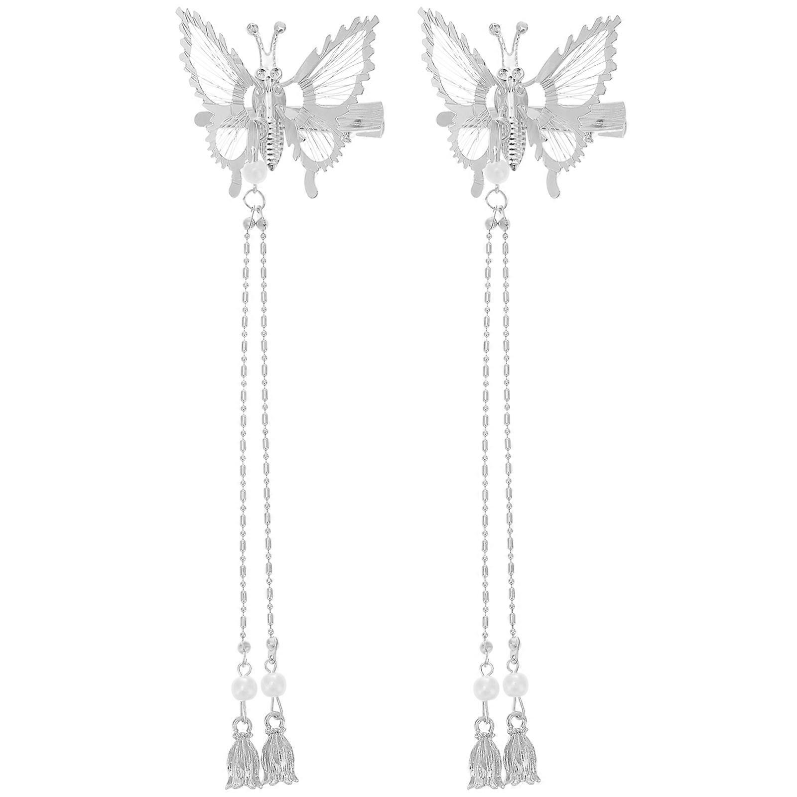 Hårklipp Sommerfugl Legering Dusk Form Godt grep For Shopping 4,3X4X3CM 1 Par