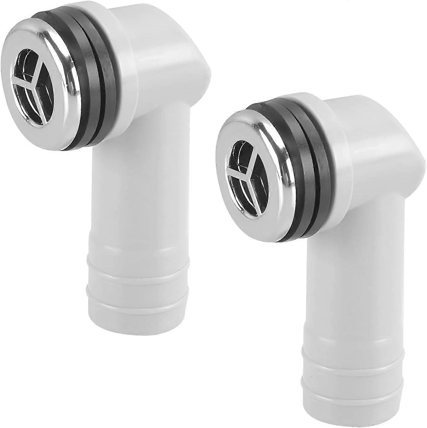 Qrity 2 Pcs Overflow, Kitchen Sink Overflow Head 29 x 29MM Sink Overflow, Round Interface, Kitchen Sink Accessories