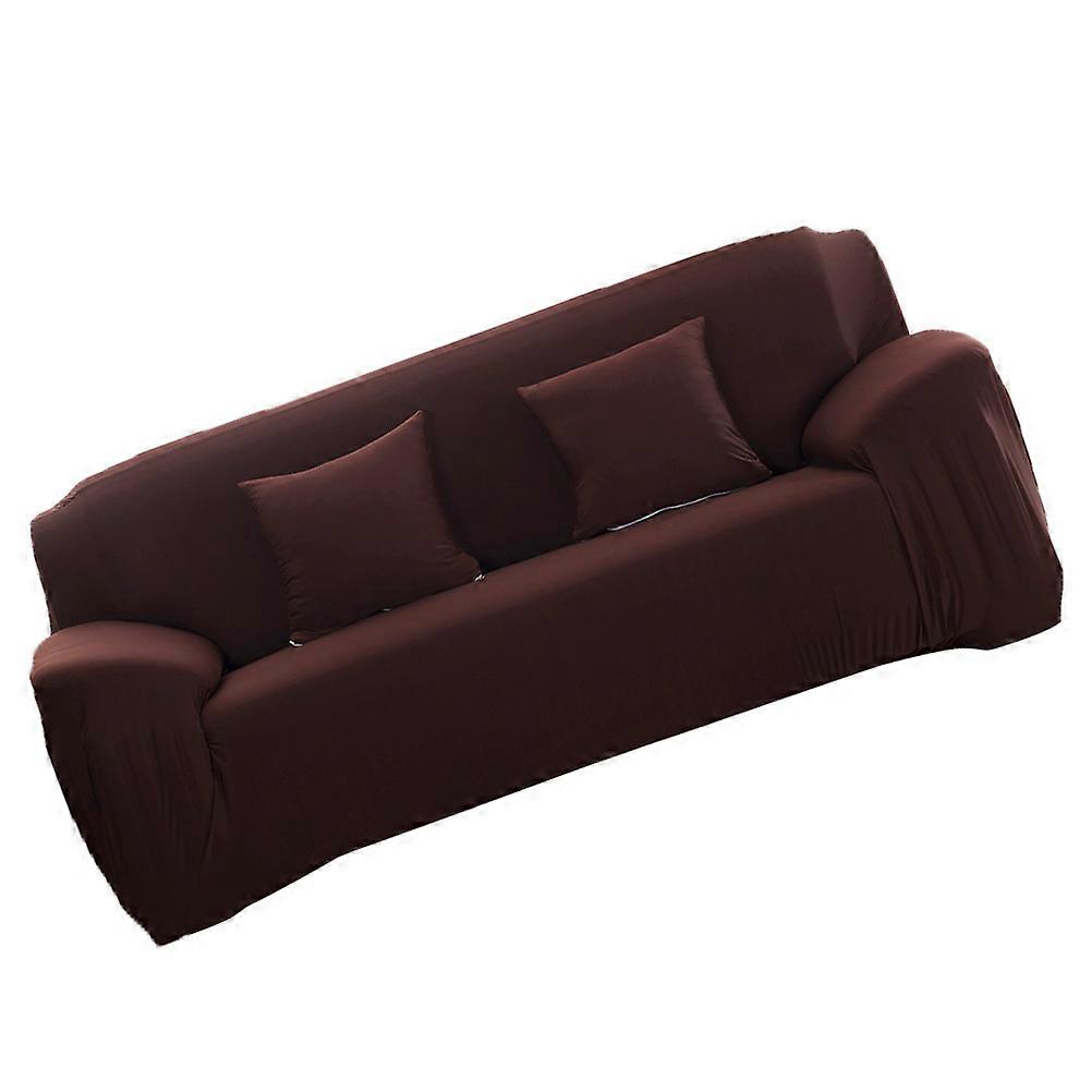 Sofa Cover Slipcover Couch Anti-slip Protective Easy to Clean No Fading Prevent Wear and Tear Coffee 230x195cm 1Set