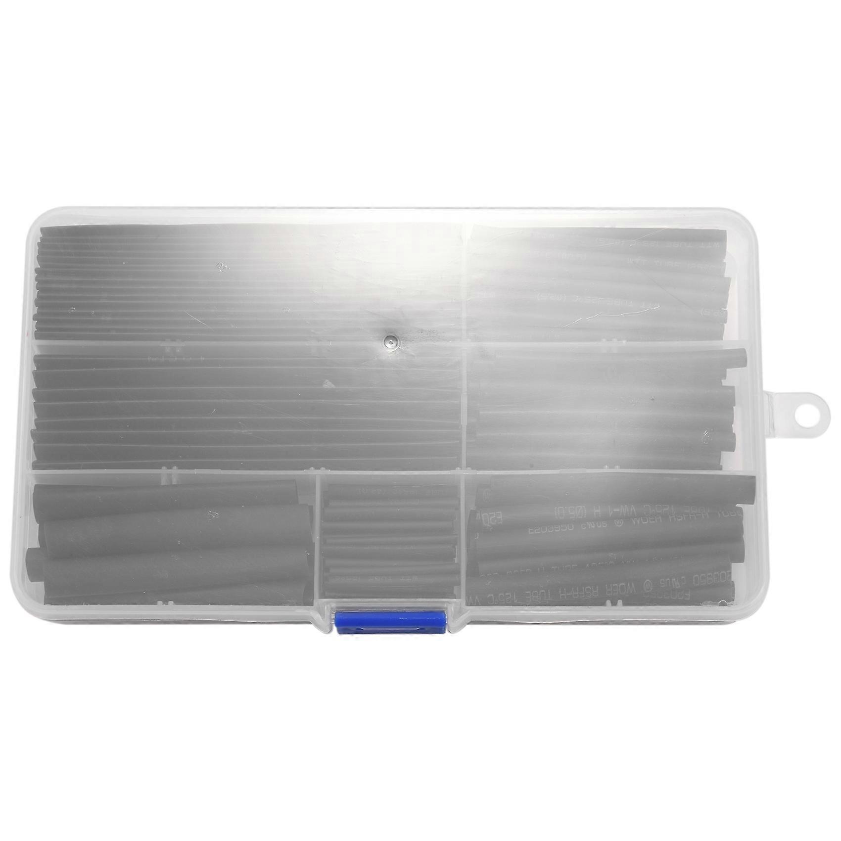 150Pcs Wire Black Case Set Heat Shrink Tubing Wrap Tube Assorted