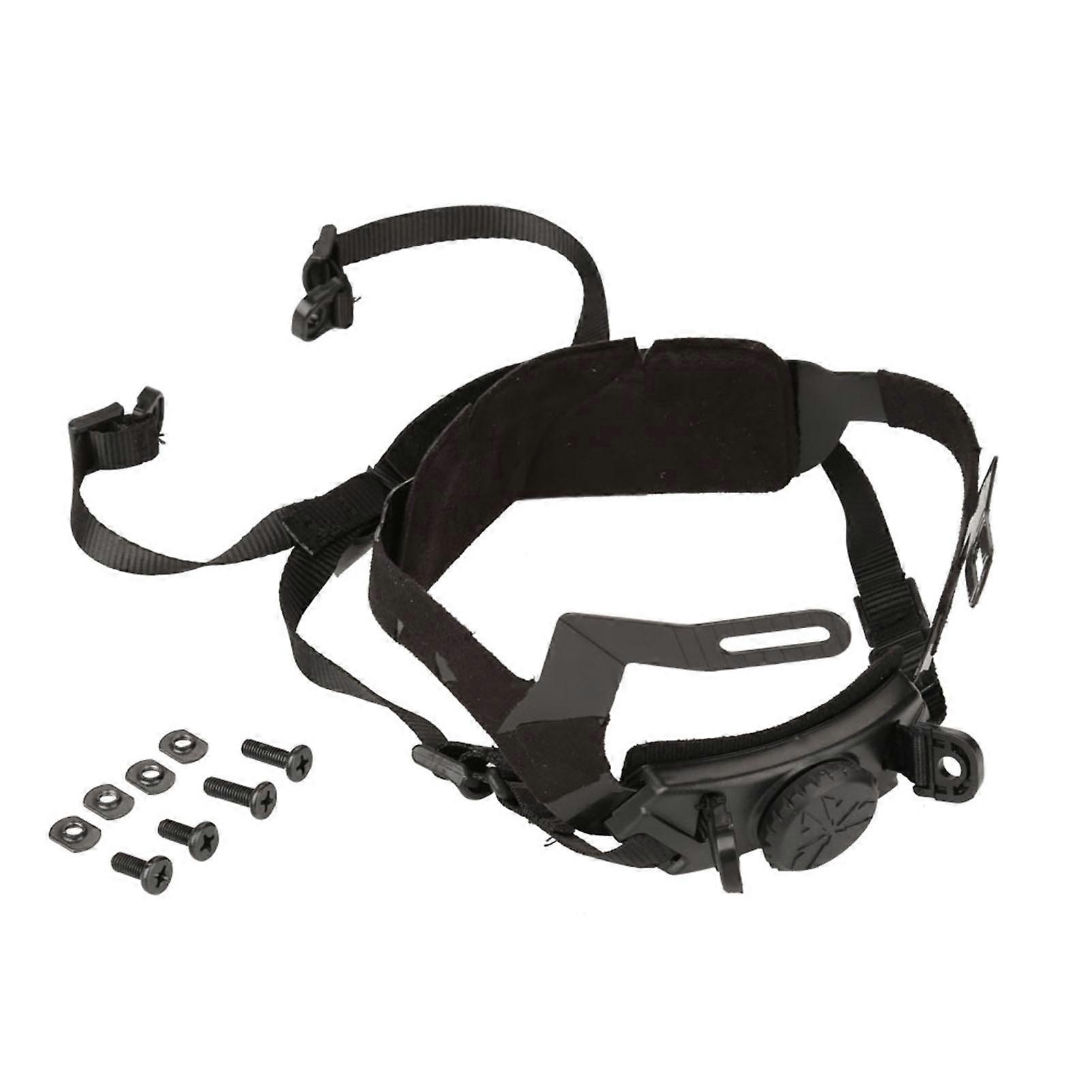 Outdoor Adjustable Helmet Liner Head Locking System Headset Accessory (Black)