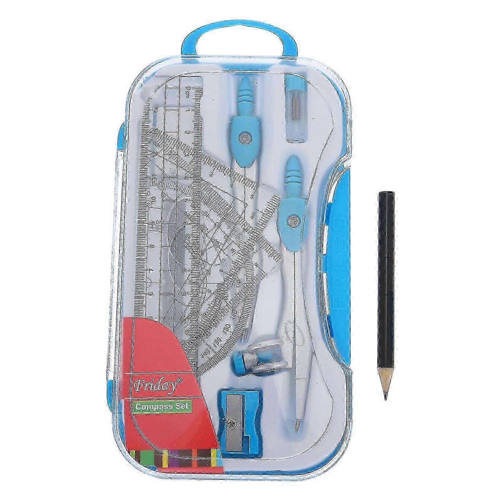 1 Set School Design Drawing Tools Math Geometry Kit for Students