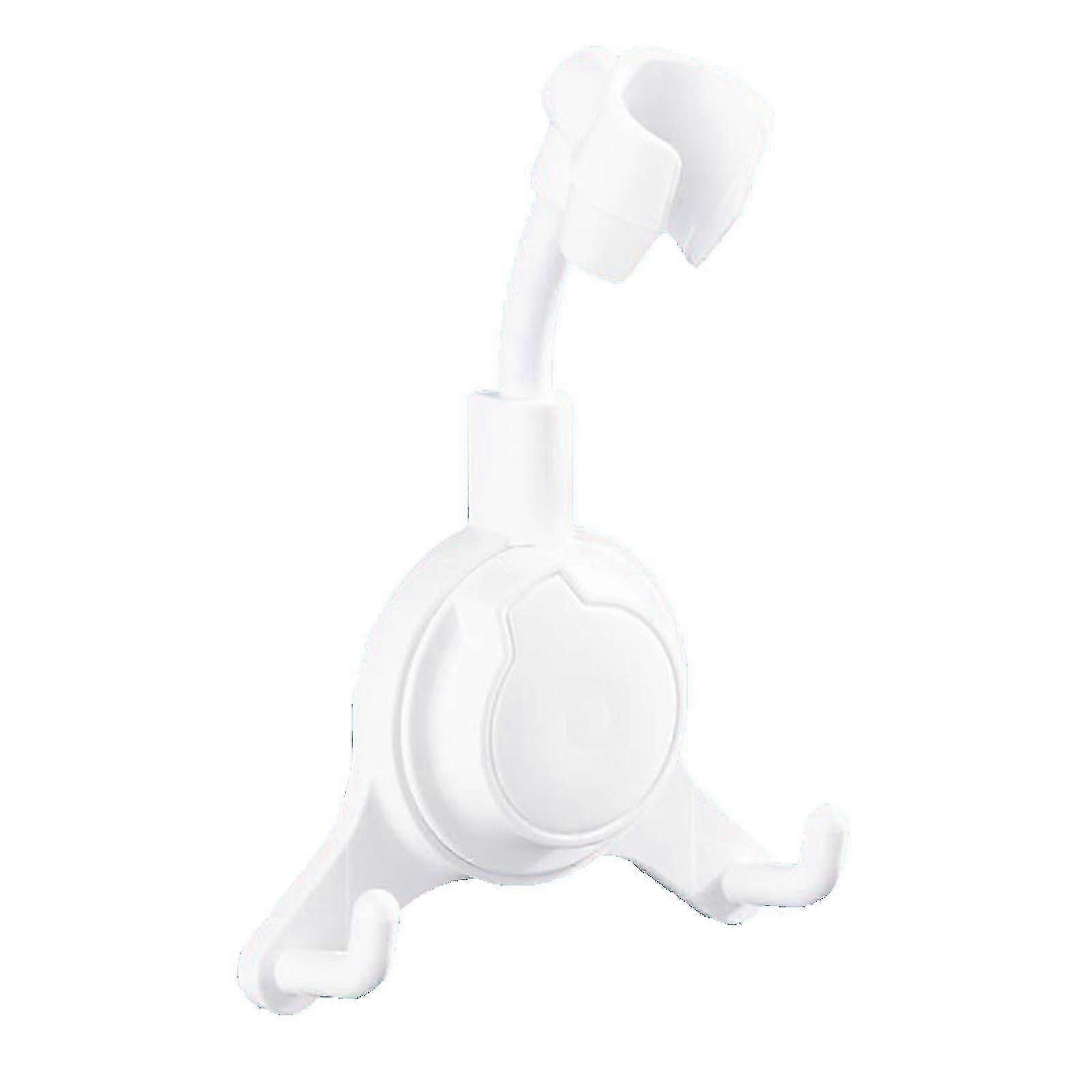 360  Shower Head Holder Adjustable Self Adhesive Bracket With 2 Hooks