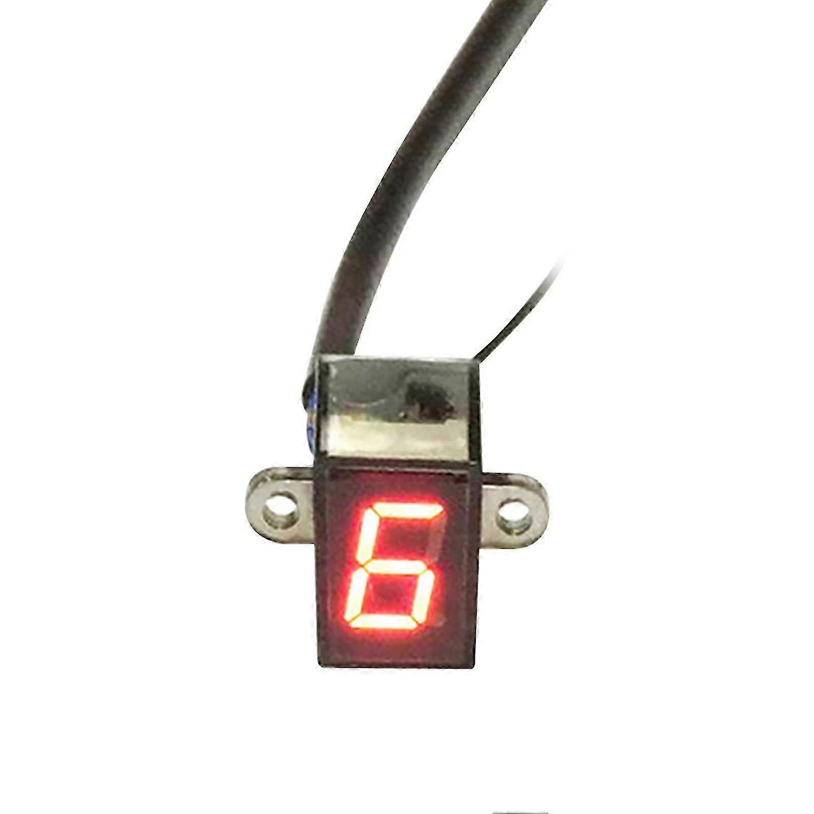 12V Universal Μοτοσικλέτα Ψηφιακή Ένδειξη Ταχυτήτων LED Οθόνη Αισθητήρα Μοχλού Αλλαγής Ταχυτήτων για Διάφορα Οχήματα