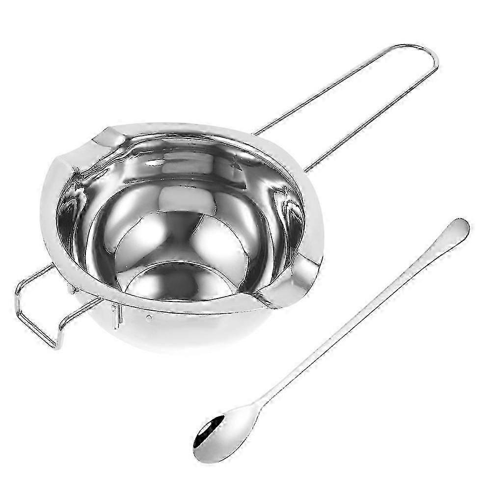 1 Set of Stainless Steel Pot and Spoon for Melting Chocolate and Butter