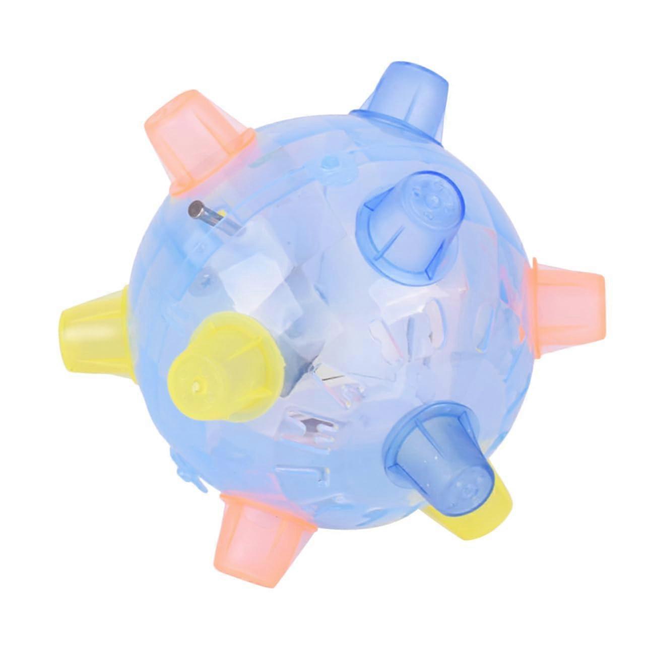 Music Dancing Ball Chicken Stringy Balls Bouncy Set Light Effect Dancing Ball Toy Bouncy Ball for Music Jumping Ball Jumping Ball Blue Blau