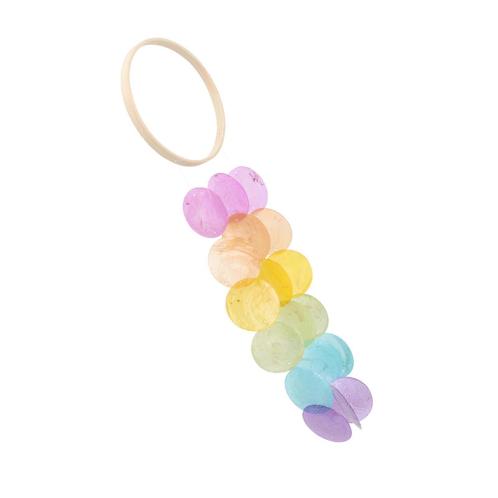 Shell Wind Chime Hanging Ornament for Home, Patio, and Balcony Decor – Fine Craftsmanship Wind Bell Pendant for Windows and Outdoor Use – Creative