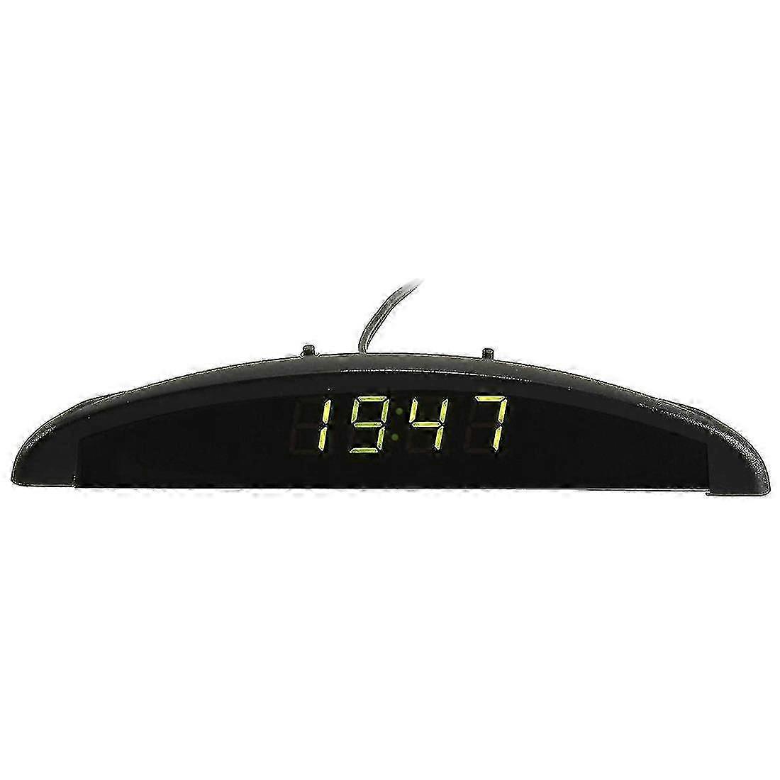 3 In1 Car 12v Digital Led Voltmeter Temperature Monitor