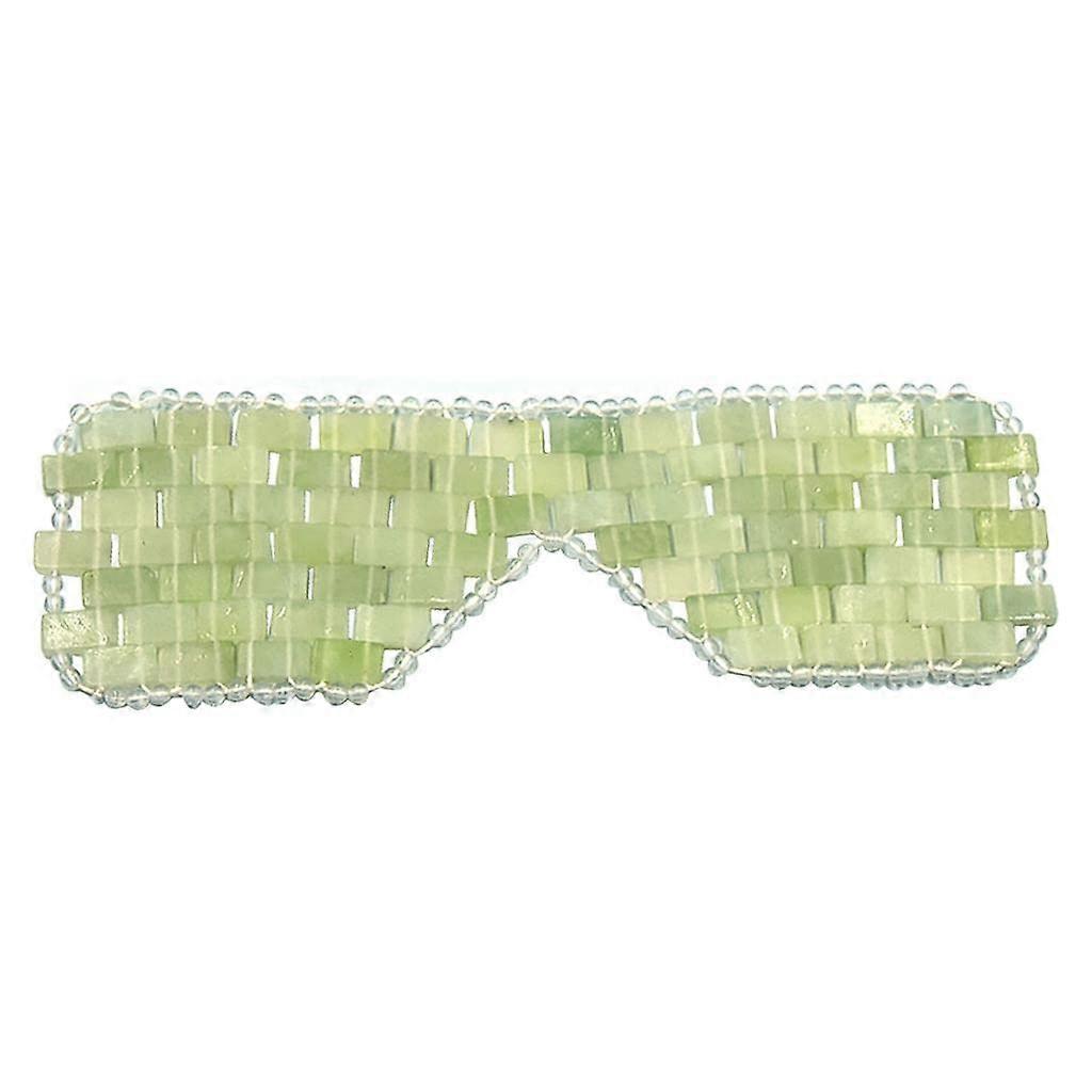 Cooling Jade Sleeping Mask Eye Mask for Dark Circles and Relaxation, Large Sparse Style, 1 Piece, Natural Material