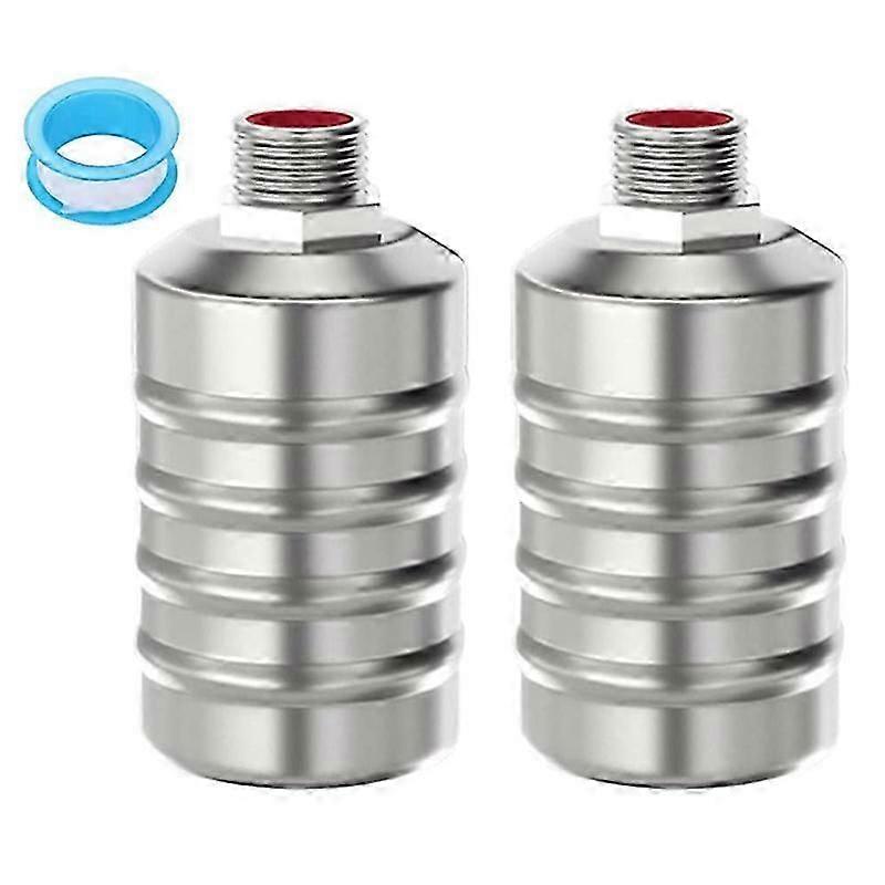 2Pcs Stainless Steel Fully Automatic Water Level Control Float Valve, Auto Shut Off Mini Float Valve