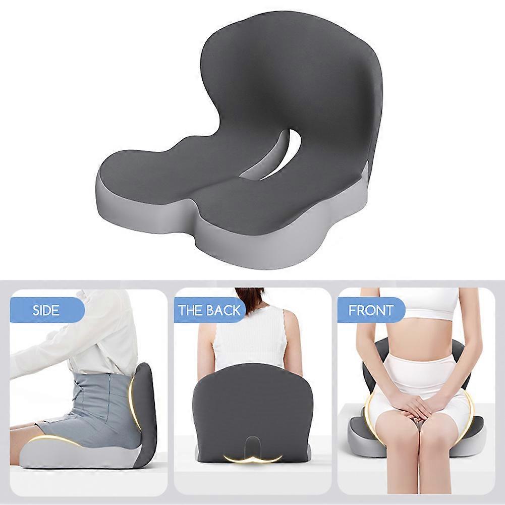 Memory Foam L-Shaped Integrated Seat Cushions, Ergonomic Memory Foam Non Slip Seat with Back Support, Comfort Car Seat Cushion