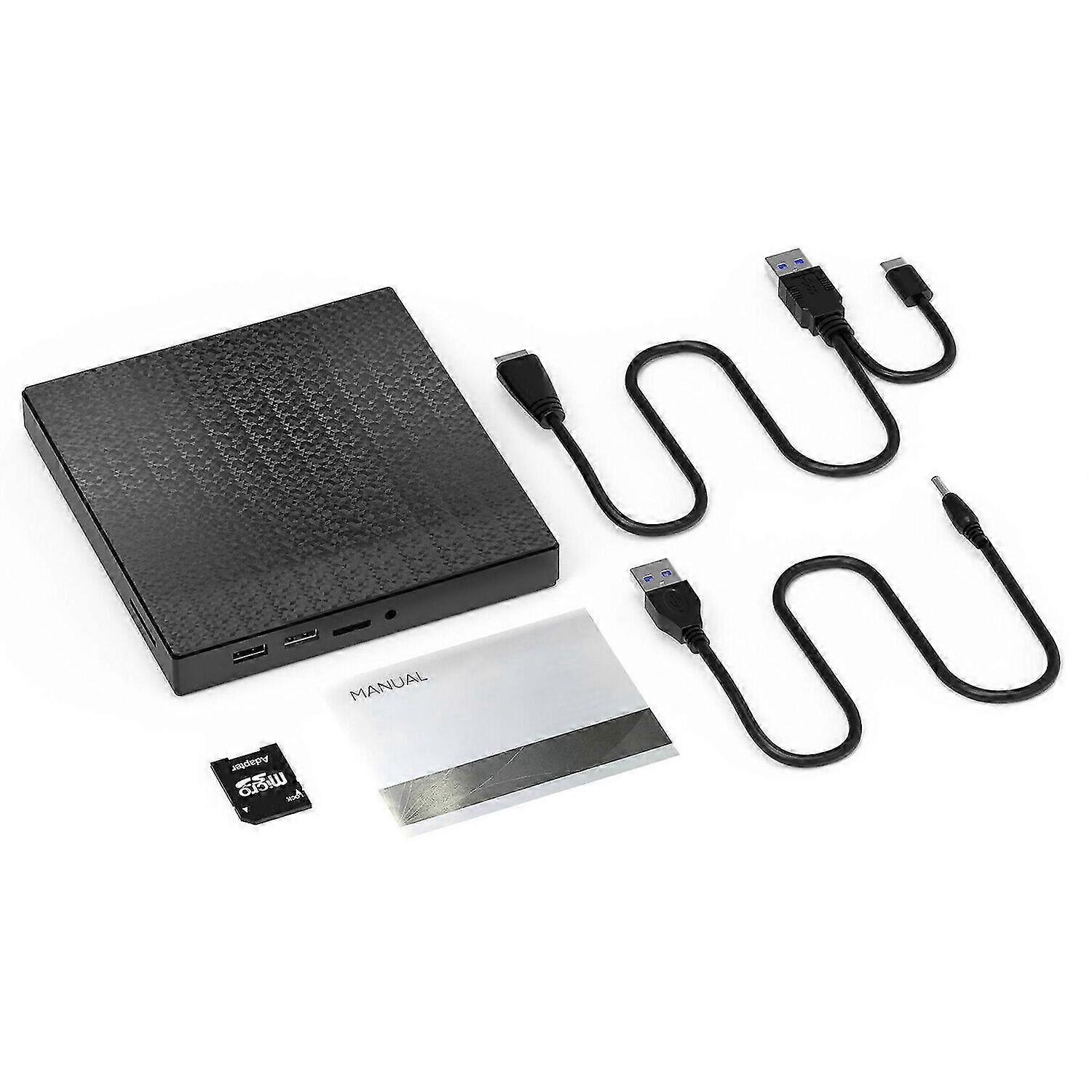 4 in 1 Writer Player , External CD DVD Drive USB 3.0Burner Reader for Laptop