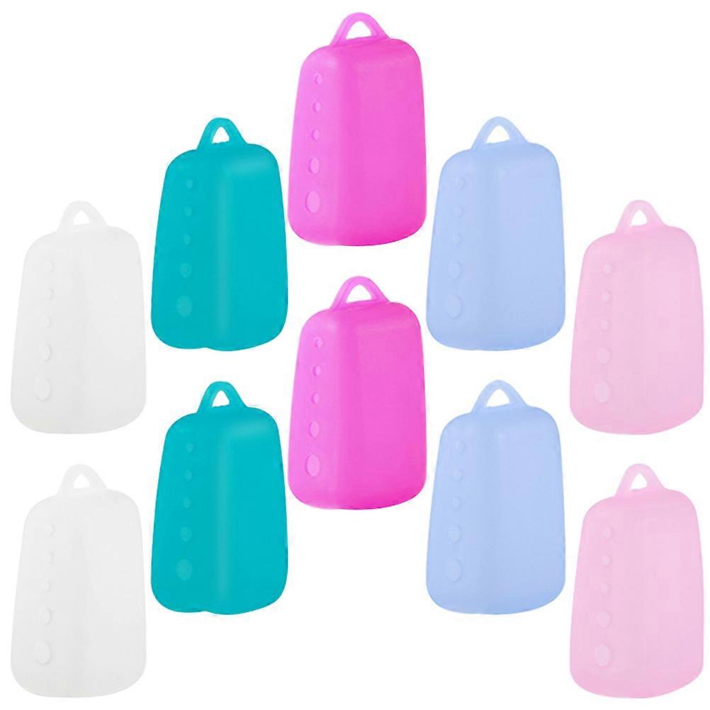 10 Pack Assorted Color Toothbrush Head Covers Travel Protector Synthetic Material for Toothbrush
