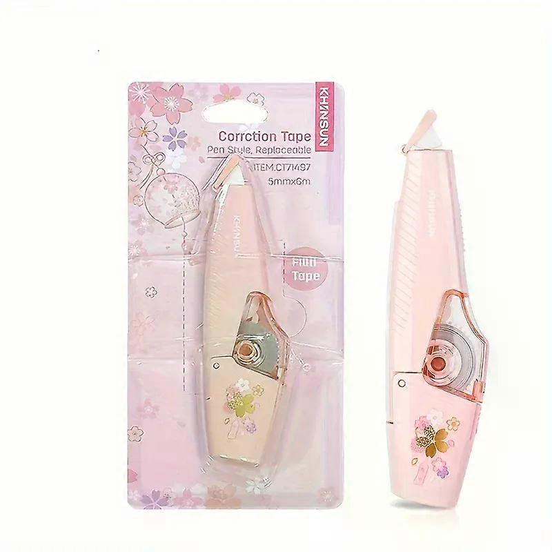 Office KHINSUN School Correction Tape with Refill Pen Style White Out Corrector Easy Replaceable Correction Tapes