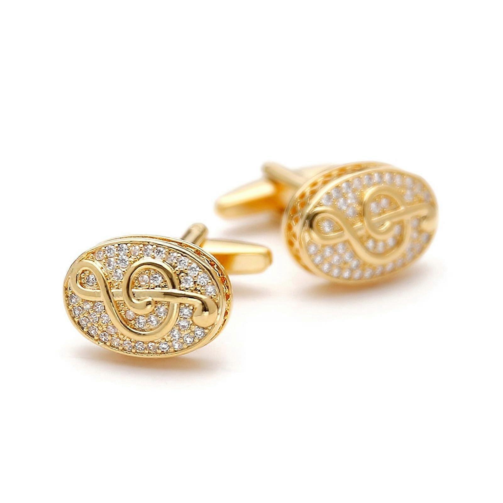 Anstecknadel Herren Anzug Manschettenknöpfe, mit Kubischem Zirkon, Formelle Hochzeit Business Style