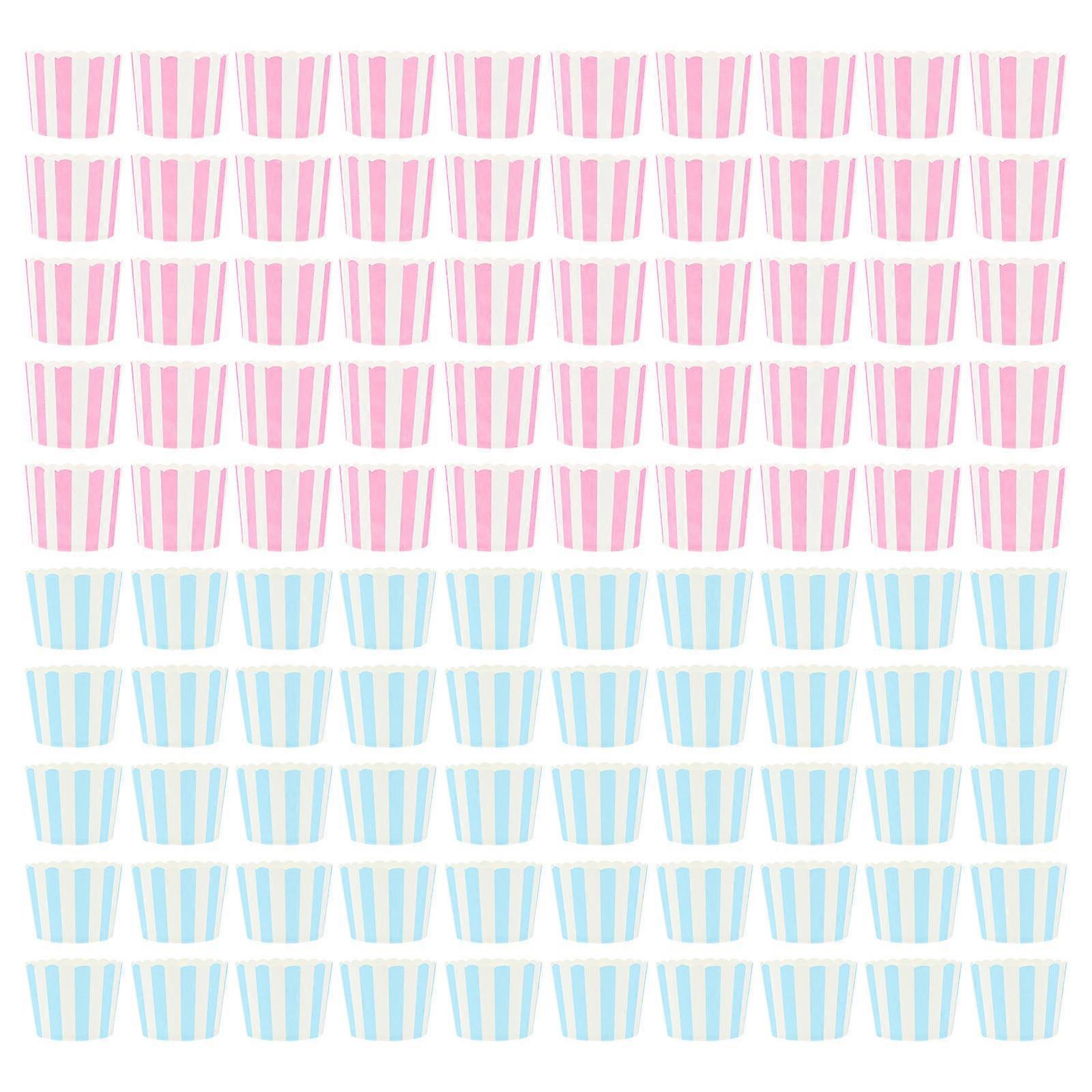 Cupcake Holders Paper Muffin Cups Baking Sessions Home Bakers Round Top Assorted Color 100Pcs