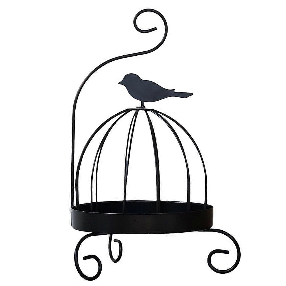 Retro Insect Coil Stand Bird Cage Shape Iron Rack Outdoor Use 1Set