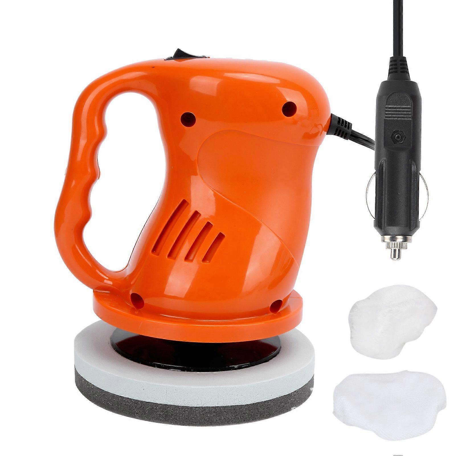 Car Power Polishing Waxing Machine Tool Set 12V 40W Portable Replacement for Home OutdoorOrange