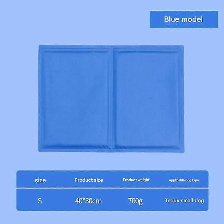 Summer pet ice pad, dog cooling artifact cooling pad, cat multifunctional cooling gel cushion (sapphire blue)