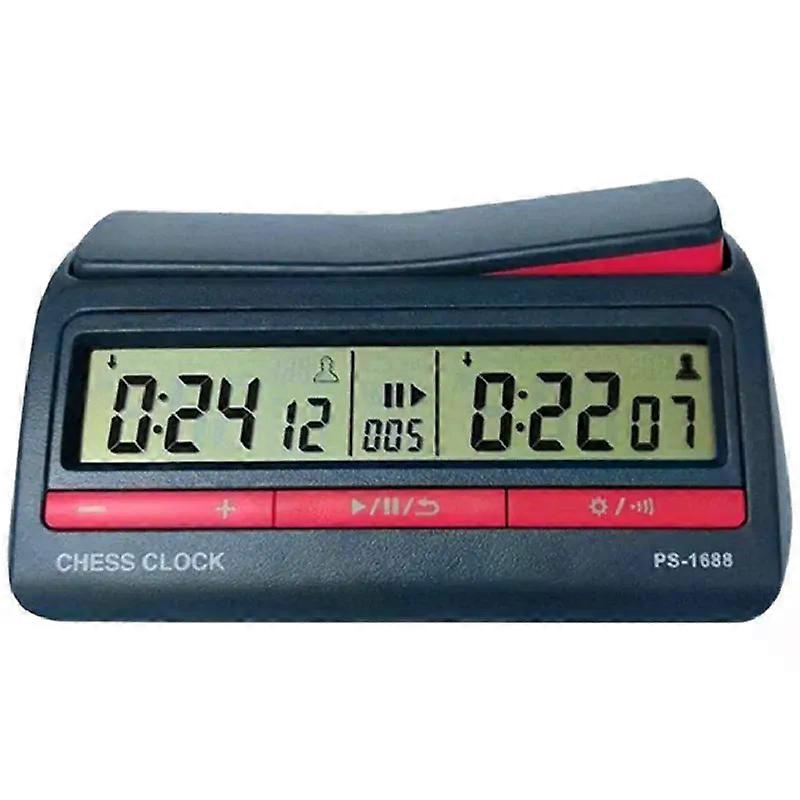 A84E-Professional Advanced Chess Digital Timer Chess Clock Count Up Down Board Game Clock PS-1688