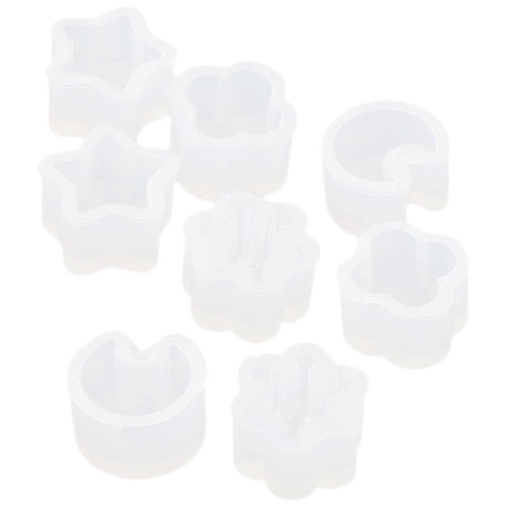 Resin Epoxy Molds Earrings Silicone Material Diy Handcrafts 0.8x0.8cm Moon Shape Easy To Clean 8Pcs