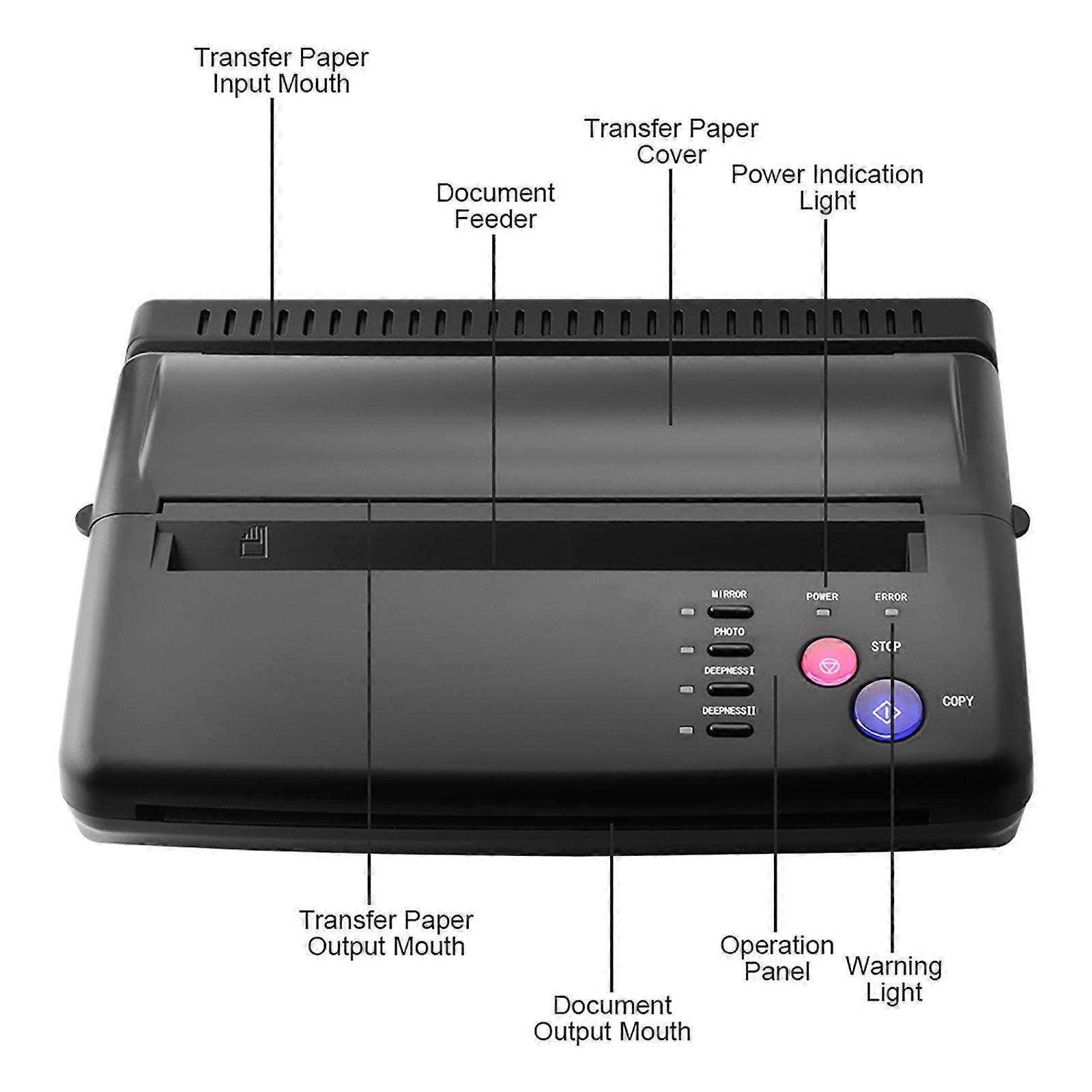 Tattoo transfer machine, fast transfer machine, tattoo equipment, clear transfer, simple operation, European standard